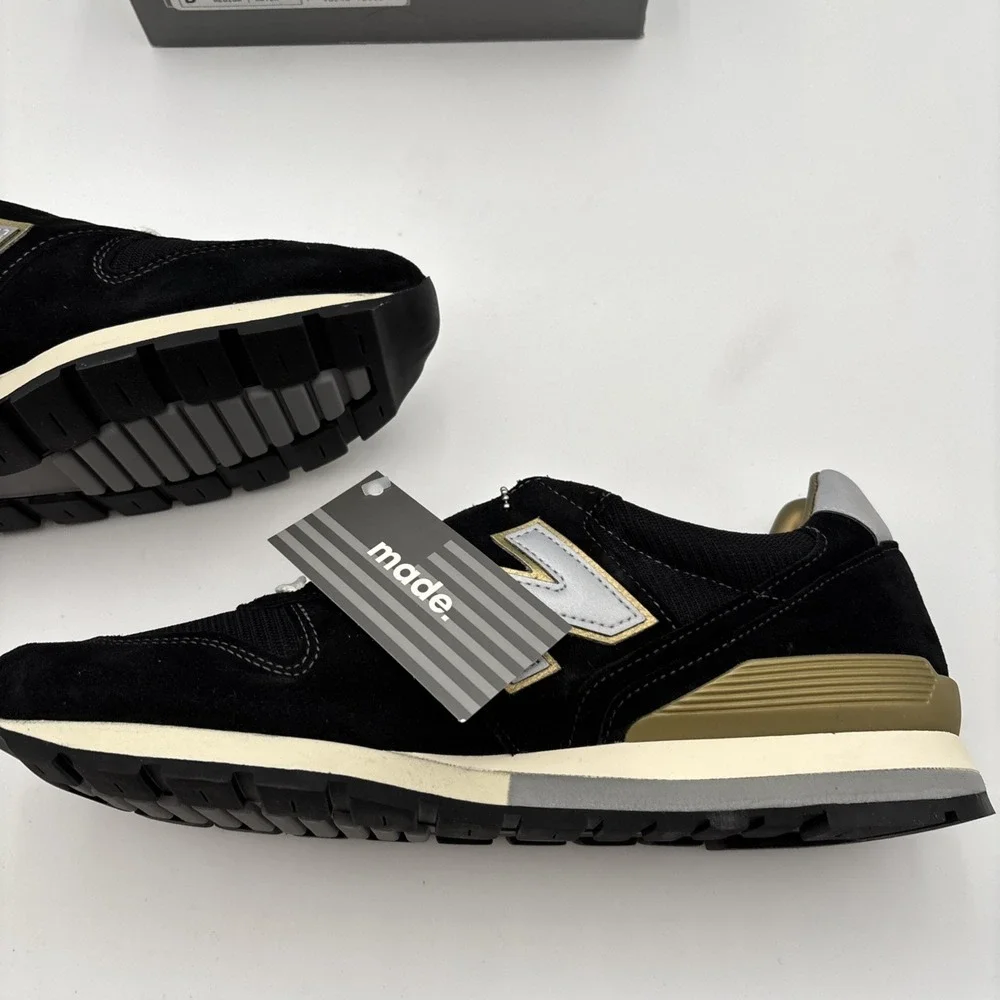 New Balance 996 Running Shoes 30TH Anniversary Black Gold Gray Men 12 NEW W/ BOX